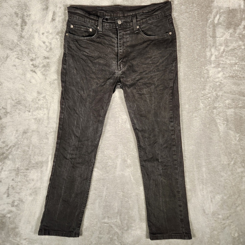 Levi's 511 Slim Fit Jeans Mens 34x30 Black Excellent Faded Denim Pants